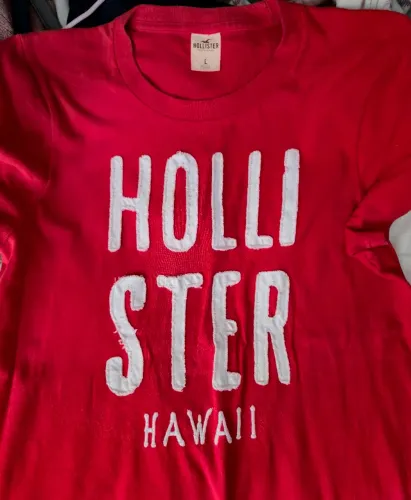 Camisa HOLLISTER vermelha original comprada nos EUA