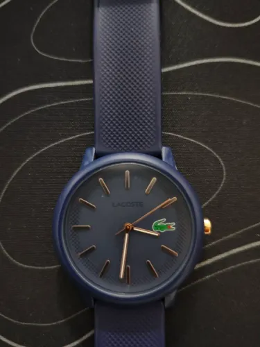 Relógio Lacoste Azul Borracha Original 