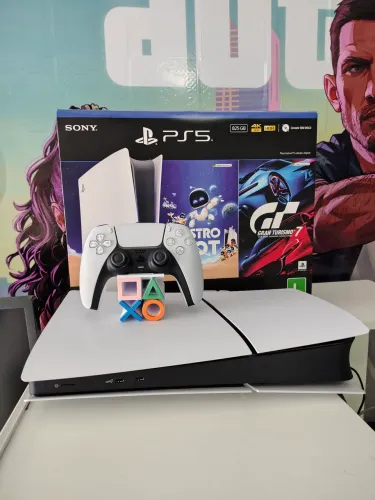 PS5 slim digital semi-novo + garantia fábrica