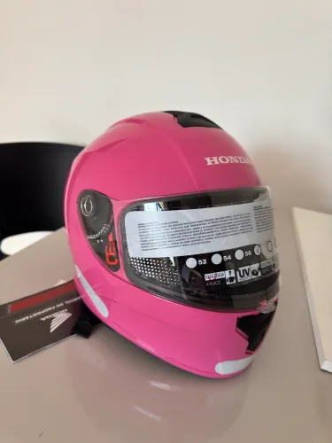 Capacete Honda Original Rosa - Novo - Tamanho 58