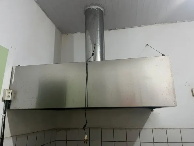 Coifa 100% inox com exaustor novo para restaurantes, lanchonetes, cozinha industrial.