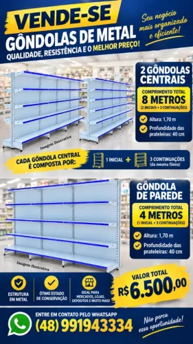 Gondolas de metal