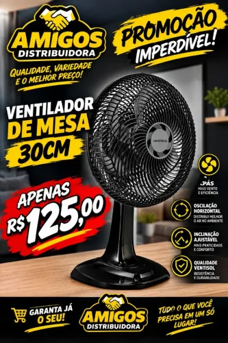 Ventilador de mesa 30cm