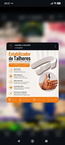 ESTABILIZADOR TALHER/ REABILITAÇÃO 