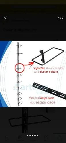 Expositor de tênis 