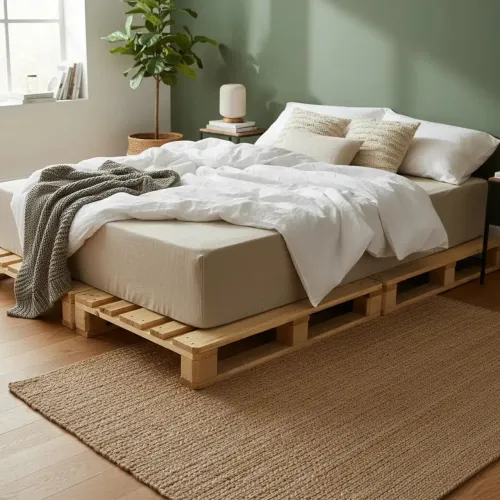 Estrutura de palete para cama ou sofá