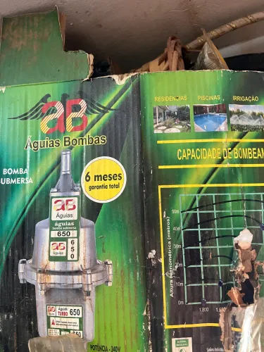 Bomba Submersa - Ideal p/ Irrigação, Piscina e Cisterna 