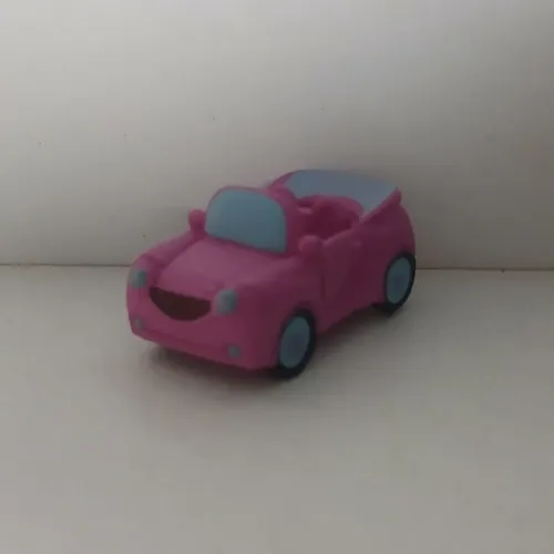 BONECO MINIATURA MINI CARRO CARRINHO DA MINNIE ORIGINAL DISNEY AS RODAS NÃO RODAM