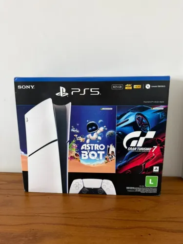 PS5 Lacrado + 2 Jogos + Nota Fiscal + Garantia