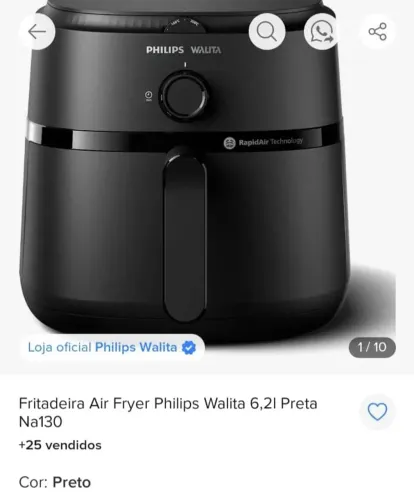 Air fryer Walita Philips 6,5L