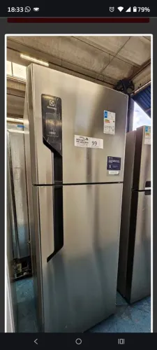 Geladeira Eletrolux, 480 litros, inox, 127 volt