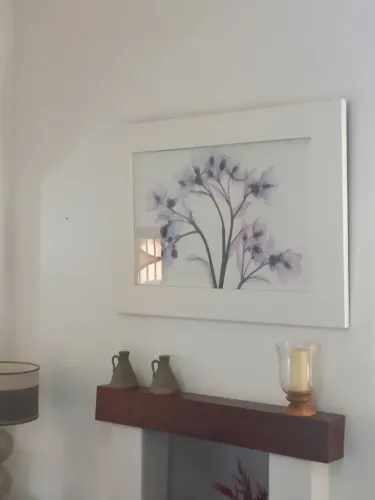 Quadro 2,20x 1,00 laca e vidro