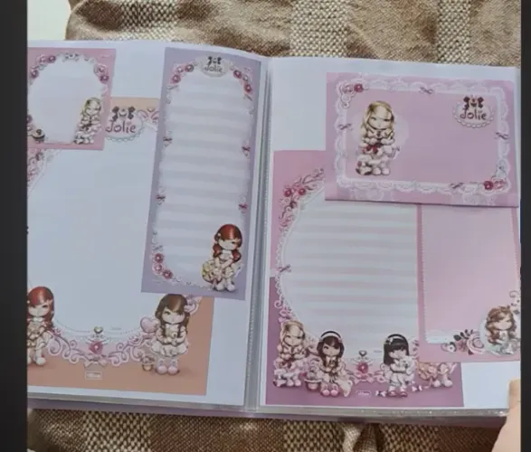 PASTA DE COLEÇÃO DE PAPEL DE CARTA
