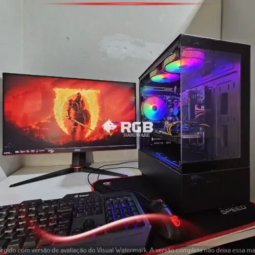 PC Gamer- Core i5 10400F + GTX 1660 Ti 6GB + RAM 16GB + SSD 256GB + HD 1TB 12X SEM JUROS
