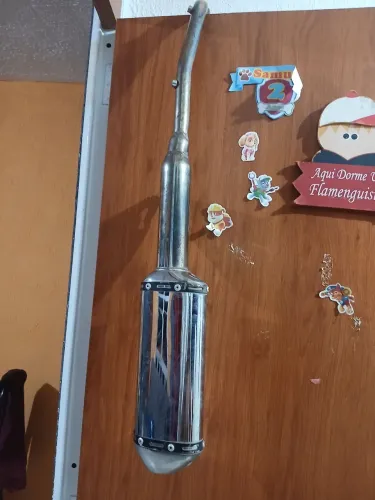 Escapamento gemoto para pop 100 biz 100 shineray jet 50 e 125 Bull 50