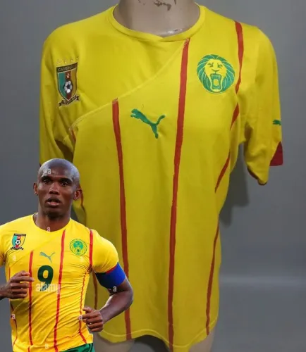 Camisa Original 2010 Seleção Camarões Amarela Tamanho G
