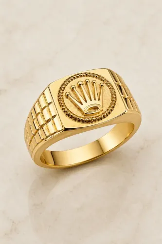 Anel The Crown Slim em Ouro 18K 750
