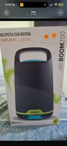 Caixa Bluetooth ALOK WAAW BOOM