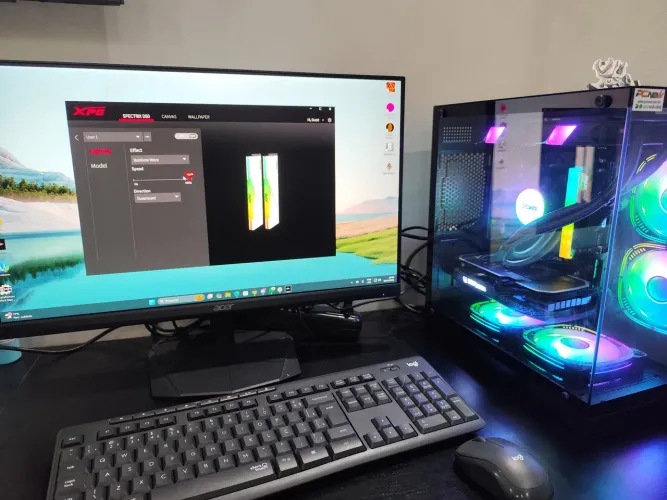 PC Gamer Ryzen 5 5600X + RTX 4060 + Monitor 180Hz + 1tb SSD XPG NVME - 16gb ram XPG 3200