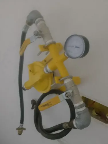 Um registro de gaz industrial