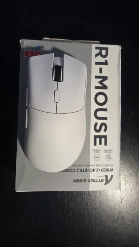Mouse Gamer Attack Shark R1 Wireless - Branco