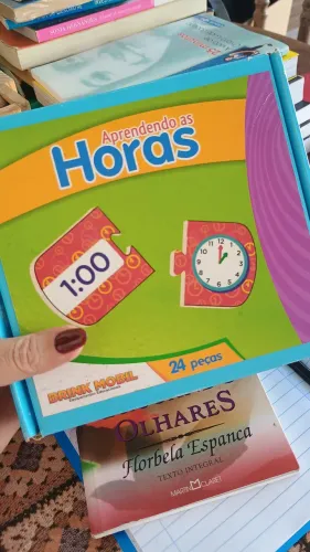Brinquedo Educativo relógio aprender horas