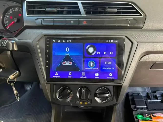 Multimídia gol G7 9P Android 2ram 32g carplay YouTube Netflix Wifi Waze bluetooth