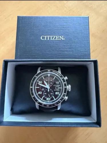 Citizen Brycen Black Leather Band Eco-Drive Men's Watch CA0649-14E