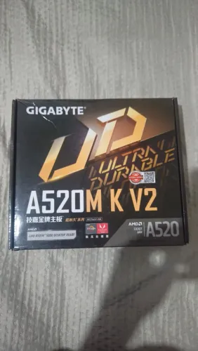 Placa-mãe Gigabyte A520M K V2 (AMD4/DDR4 NOVA NUNCA USADA