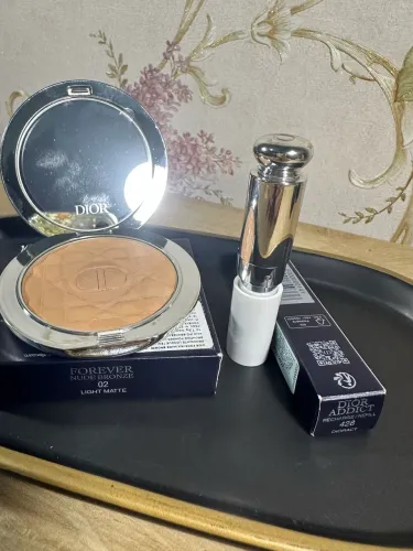 Kit Dior bronzer e batom refil