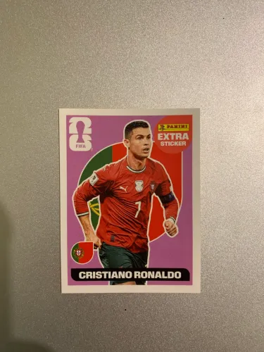 Figurinha Extra Sticker Panini Cristiano Ronaldo - FIFA World Cup 2026 (Perfeita)