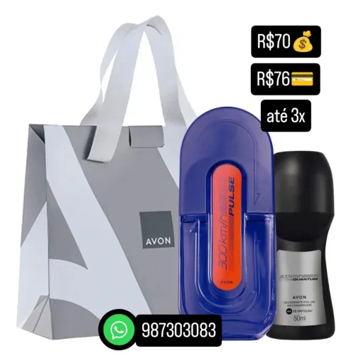 Perfumes Avon 300KM várias fragrâncias 