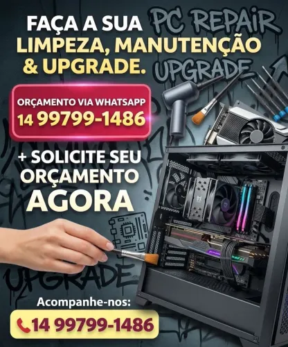 Limpeza e manutenção PC & Notebook