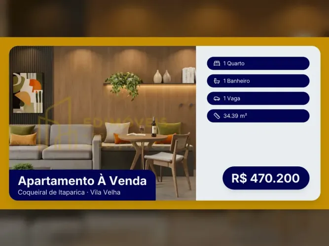 Invista em qualidade de vida: apartamento no Coqueiral de Itaparica!