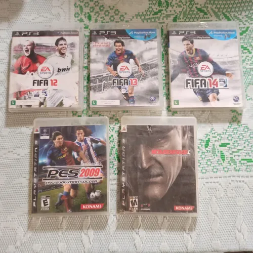 5 Jogos originais de ps3