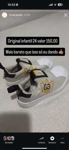 Tênis original infantil