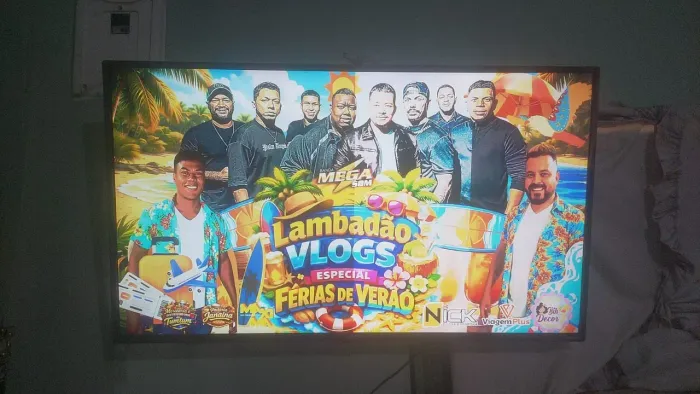 Vendo smart tv 43 polegadas apenas com essa linha branca na tela mais não interfi em nda