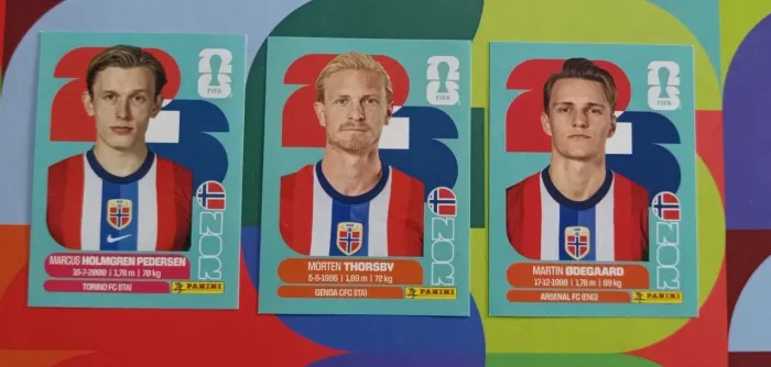 Figurinhas Copa  Noruega 