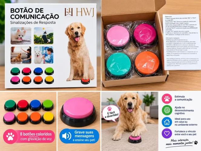 Botões de comunicação para pets