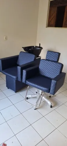 Cadeira hidraulica e lavatorio novo!