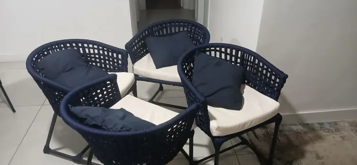 JOGO DE CADEIRAS EM CORDA NÁUTICA