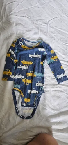 Body 06 meses Carter's manga comprida carro