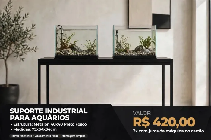 Mesa industrial para aquário