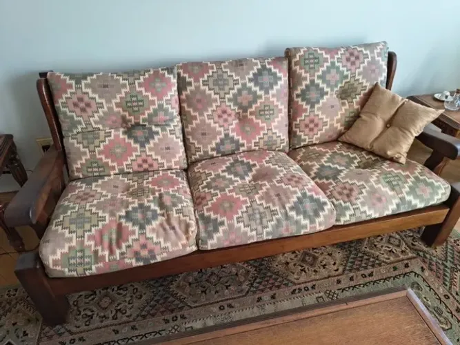 Sofa 3 lugares e mesa de centro e 2 de canto