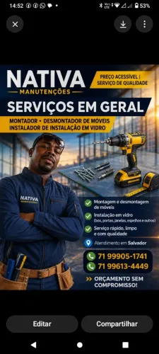 montado de móveis