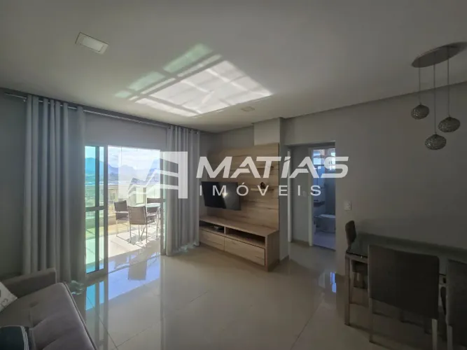 Apartamento de 2 quartos para locação na Praia do Morro, Guarapari-ES: 1 suíte, 1 sala, 2