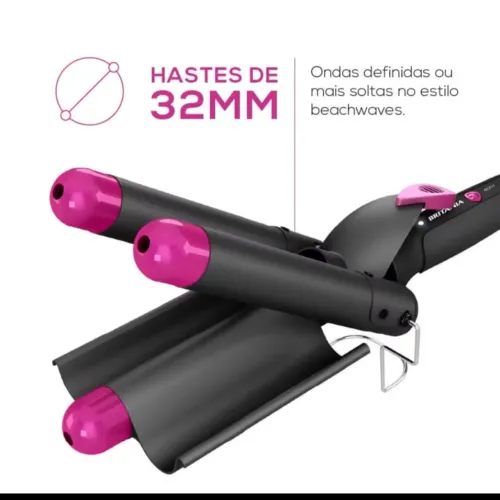 Modelador de Cabelo Triondas Tourmaline - marca Britânia