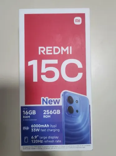 Caixa Vazia Original Xiaomi Redmi 15C 256GB (Sem Celular)