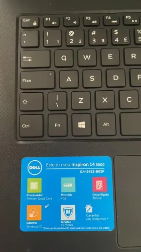 Notebook Dell Inspiron 14 5000 para retirada de peças.