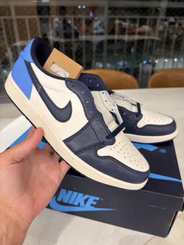 Tênis jordan 1 low og obsidian TAM 42 original 